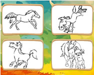 Horse coloring book jtkok ingyen
