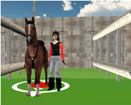 Horse show jump simulator 3D Gangnam Style PSY HTML5 jtk